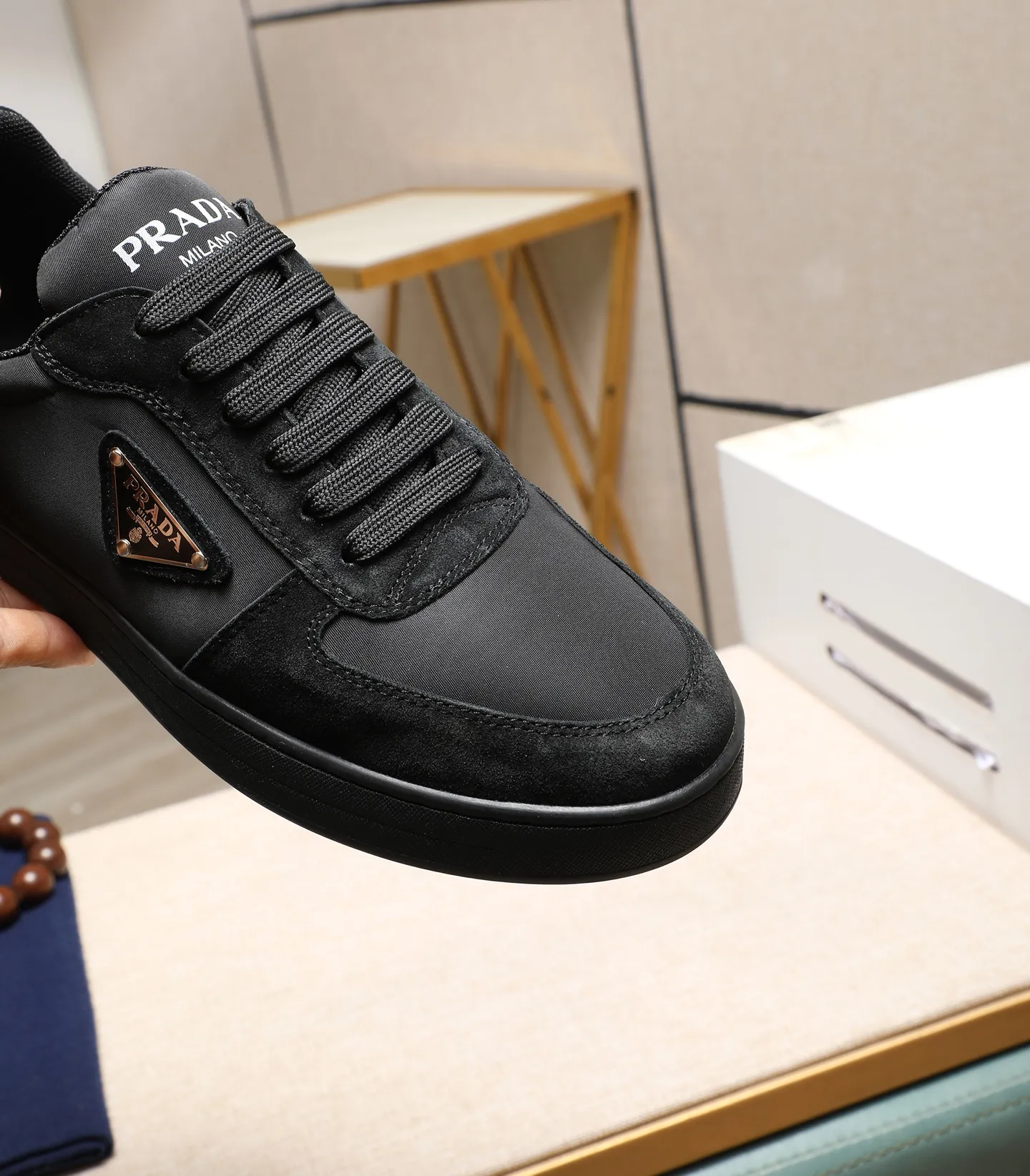 Men's men's shoes💰440🌹🌹[PRADA—Prada] latest model🙈original replica! 👟👟👟Available here. The workmanship is top-notch. The upper is made of Italian 🇮🇹Imported calfskin. ❗️Breathable genuine leather lining @Suitable for travel. The original version has an enlarged engraved sole, making it suitable for all kinds of travels, showing low-key luxury. Let quality speak for itself. Color: Size: 38-44